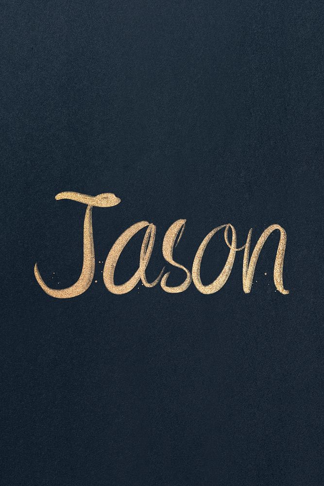Jason sparkling gold font psd | Premium PSD - rawpixel