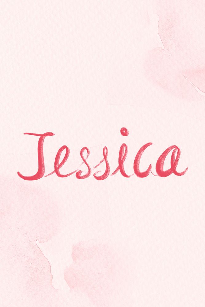 Jessica female name lettering psd | Premium PSD - rawpixel