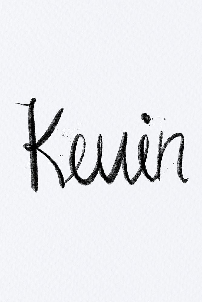 Hand drawn psd Kevin font typography