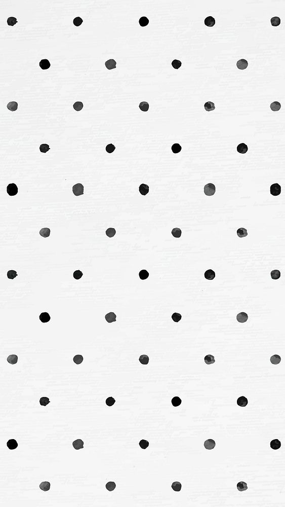Background of polka dot psd ink brush patterned mobile wallpaper