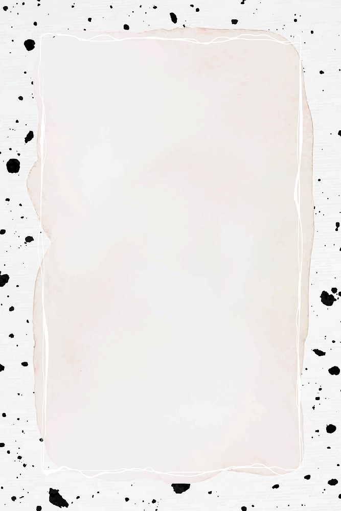 Abstract frame psd ink brush patterned background