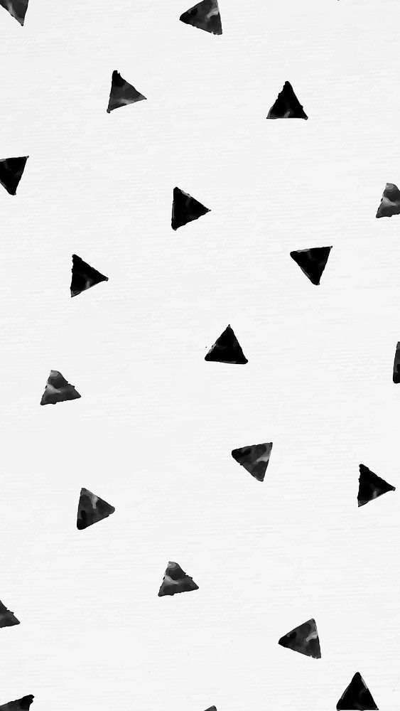 Background of triangle ink brush patterned phone background