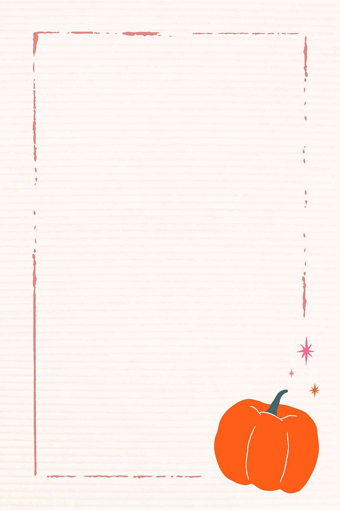 Happy Halloween frame vector beige background