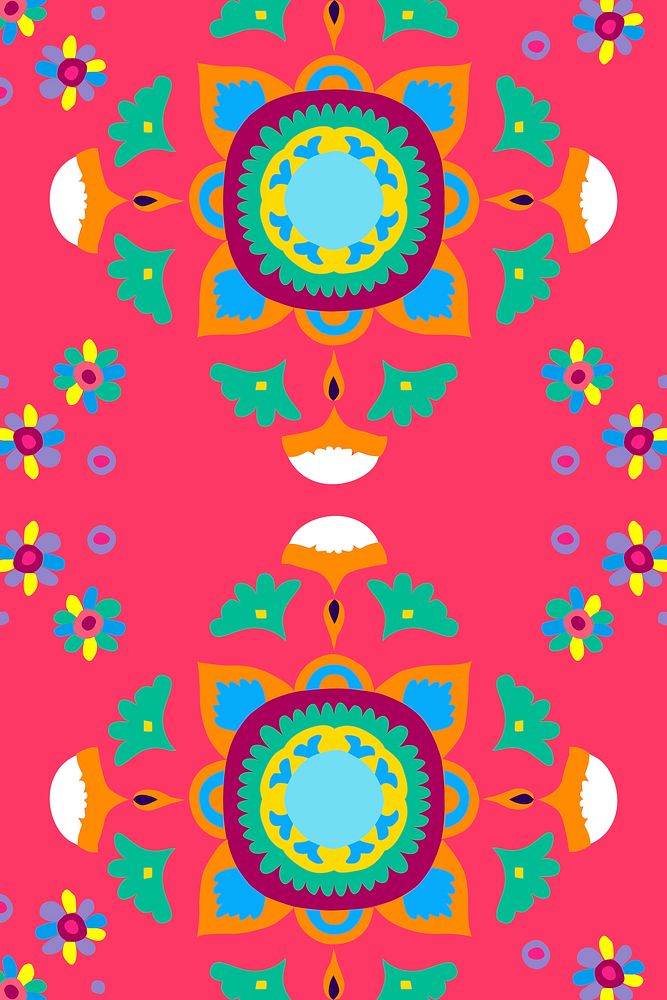 Indian mandala pattern background vector