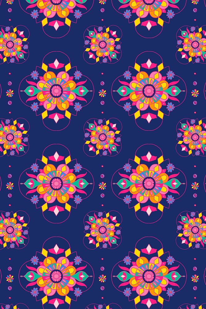 Mandala Indian psd rangoli pattern background