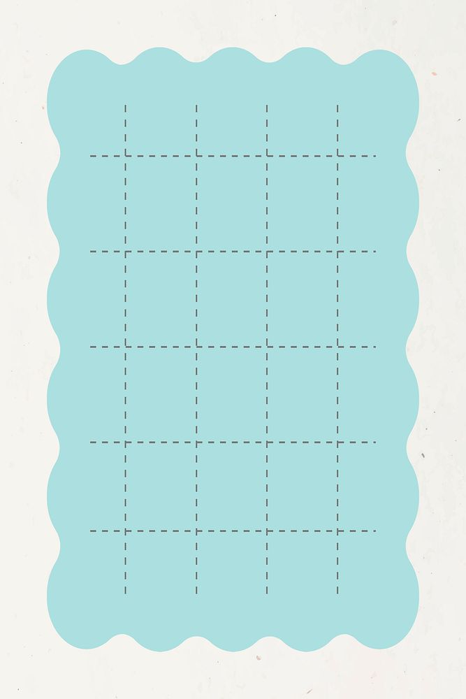 Blank pastel blue notepaper psd graphic
