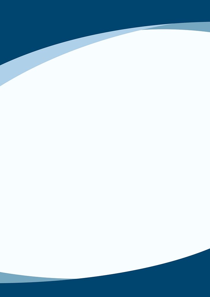 Simple blue curved background vector for business