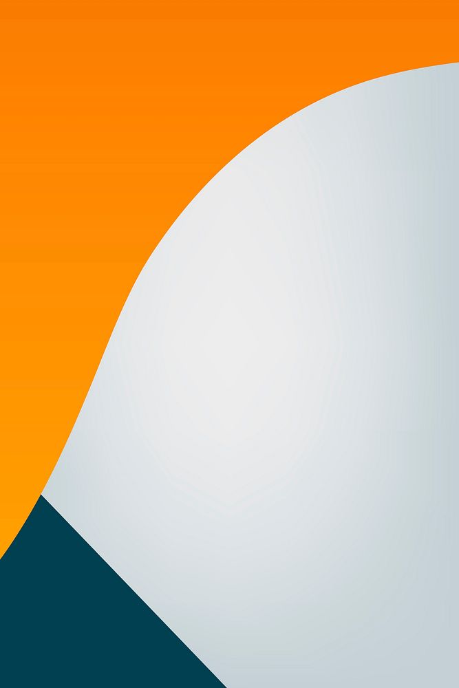 Corporate orange border gray background with design space