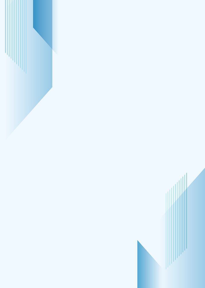 Corporate blue gradient border background with design space