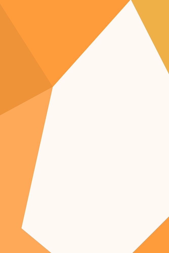 Orange geometric background with design space