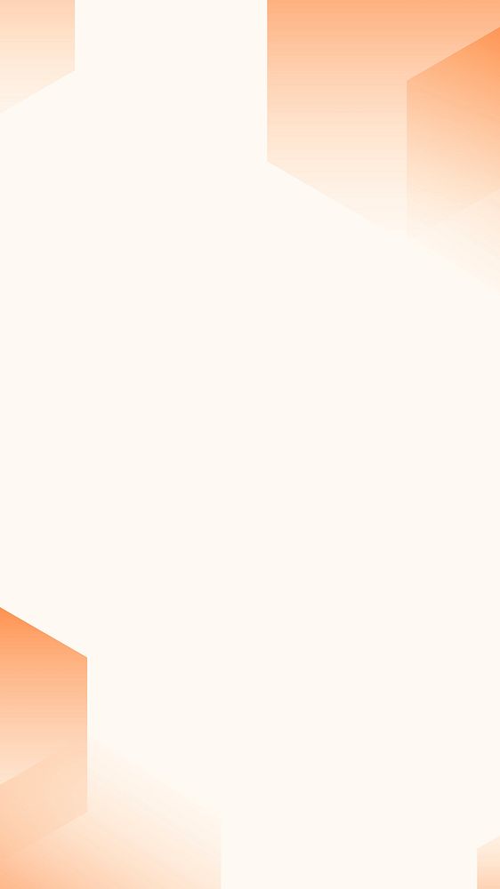 Orange gradient geometric background with design space