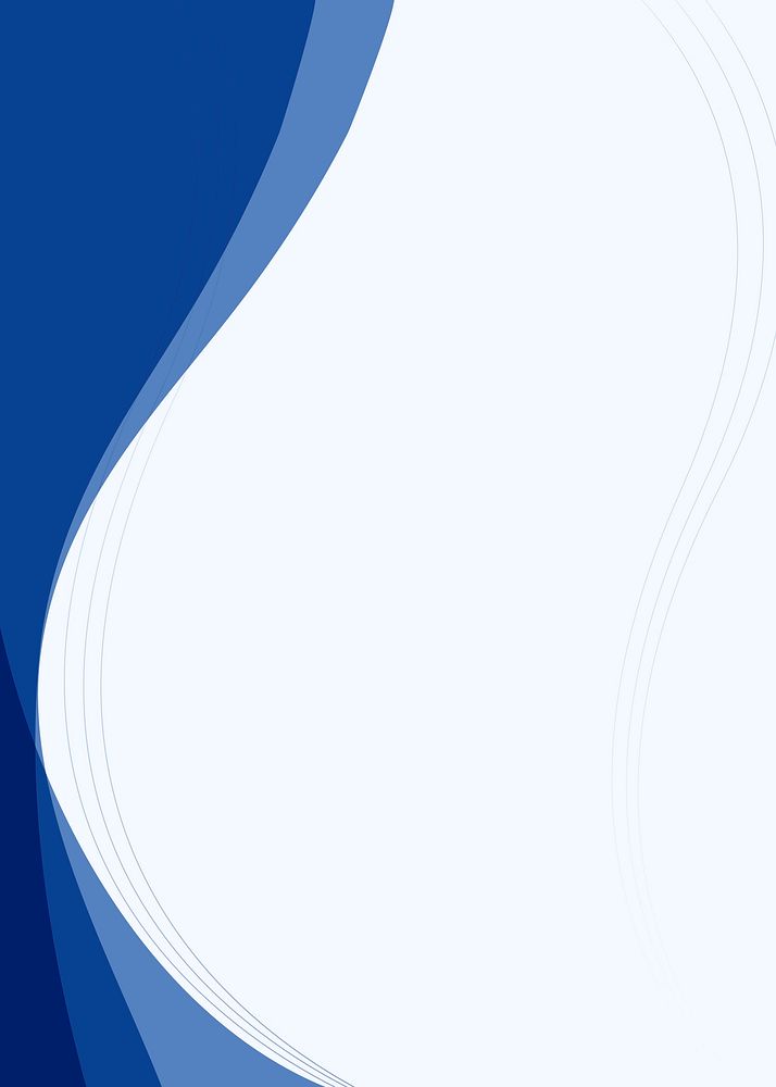 Simple blue curve background vector for business