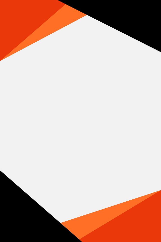 Corporate orange geometric background with design space