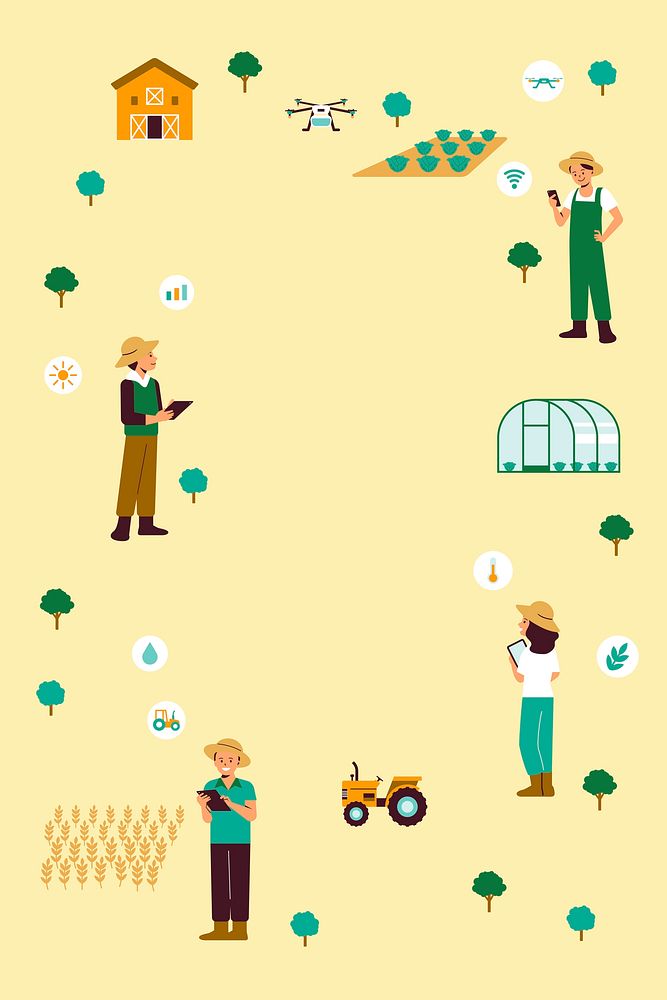 Smart farming community psd digital agriculture