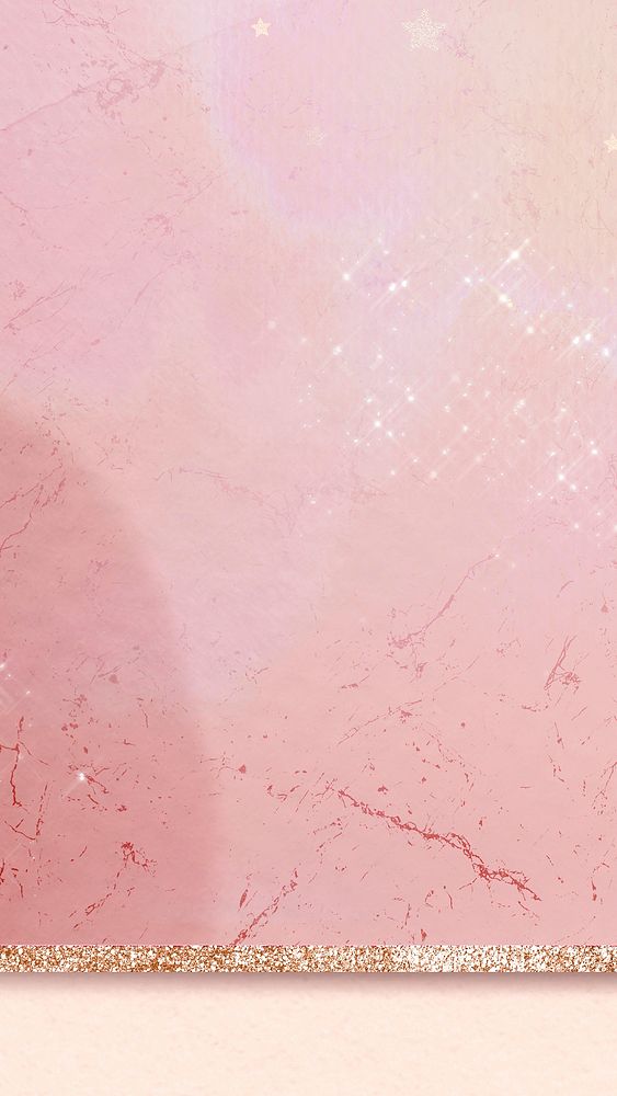 Pink aesthetic marble vector golden sparkly mobile lockscreen wallpaper