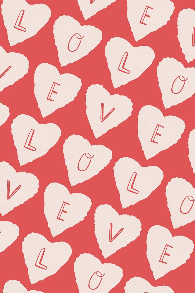 Love pattern background for Valentine&rsquo;s day