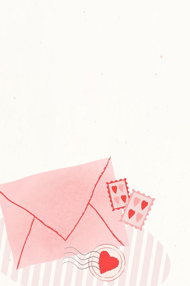 Love letter psd background for Valentine&rsquo;s day