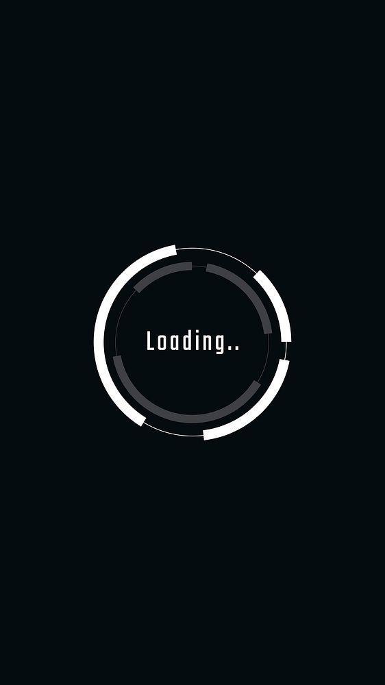 Loading icon smartphone screen for technology device