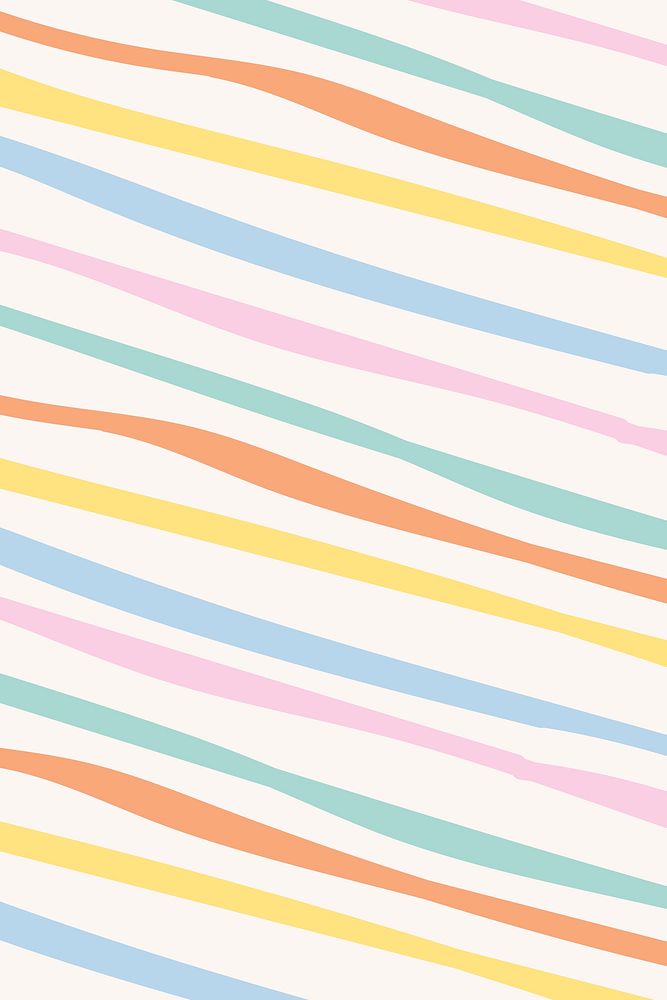 Colorful background psd in cute stripes pattern