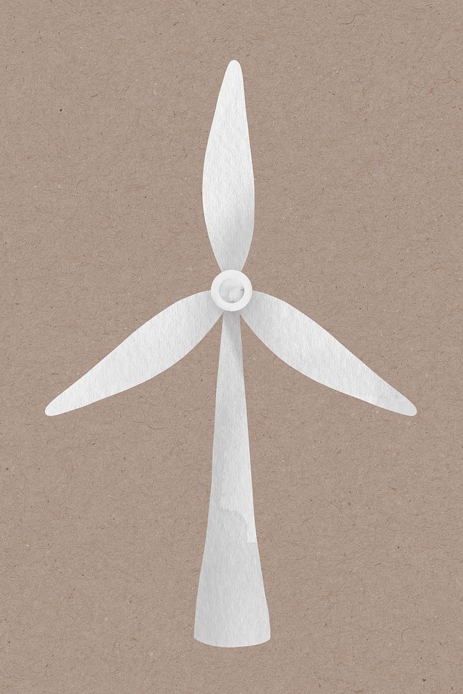 Wind turbine file design element illustration