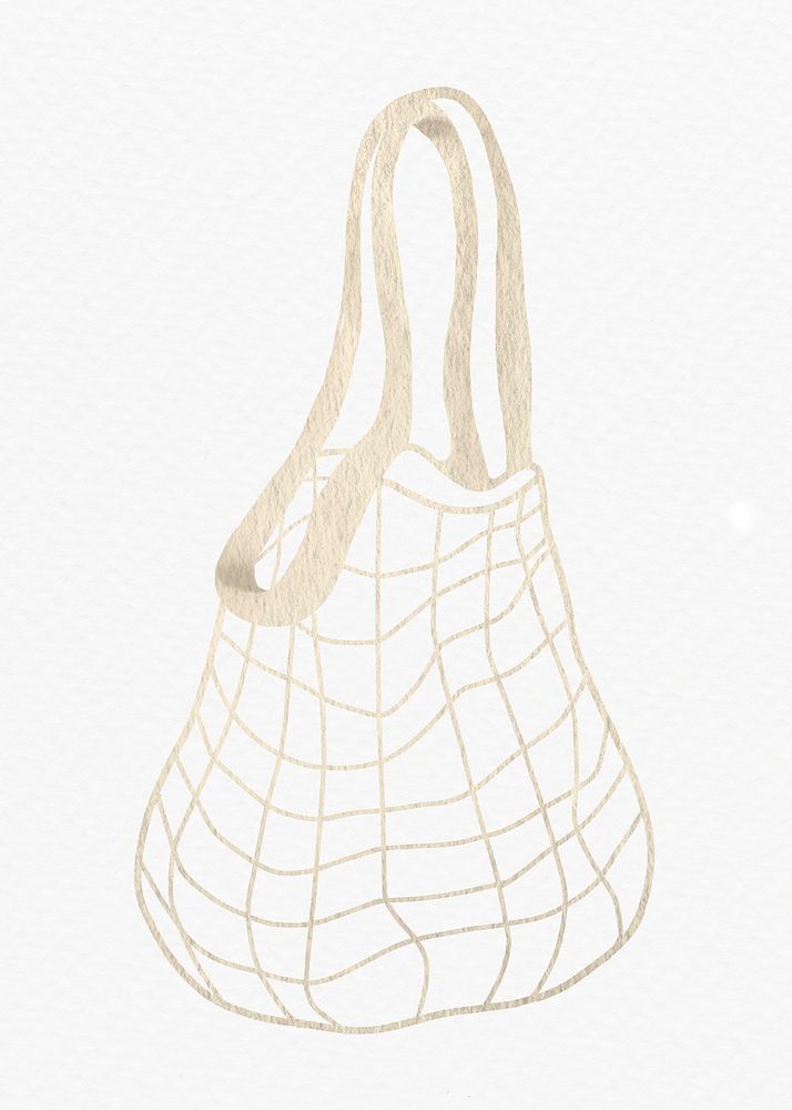 Net bag for grocery shopping design element