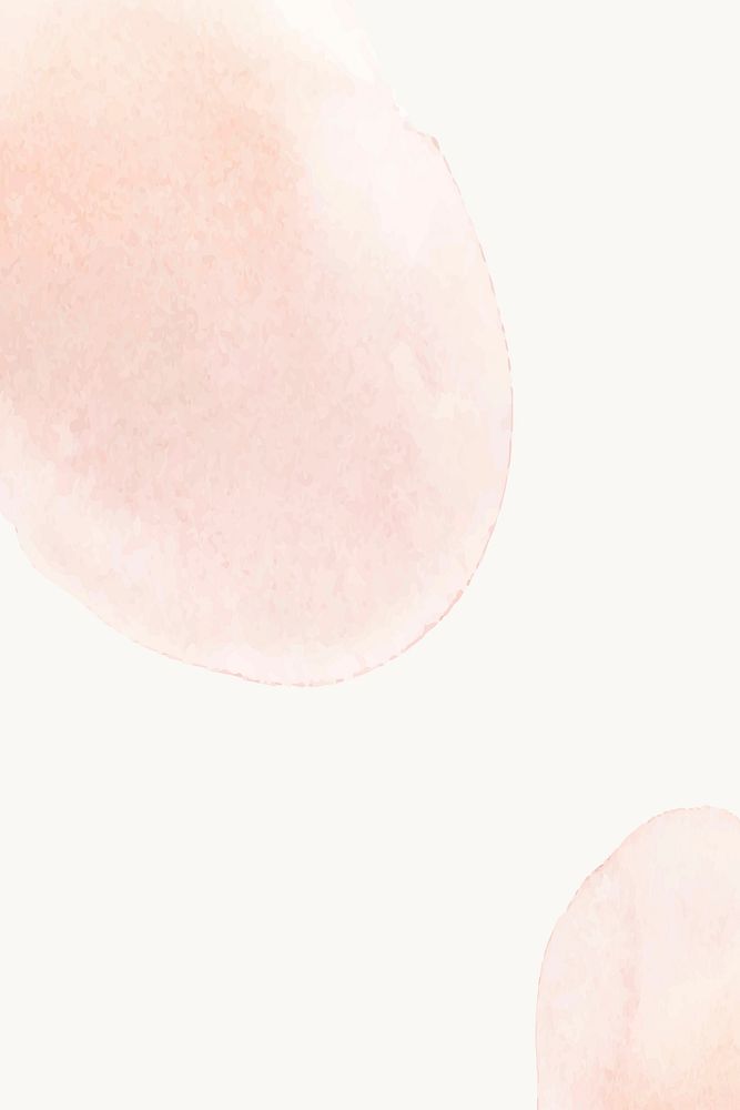 Background of beige watercolor vector with nude stains in simple style