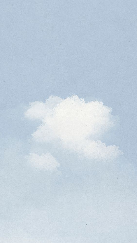 Cloud mobile lockscreen wallpaper illustration