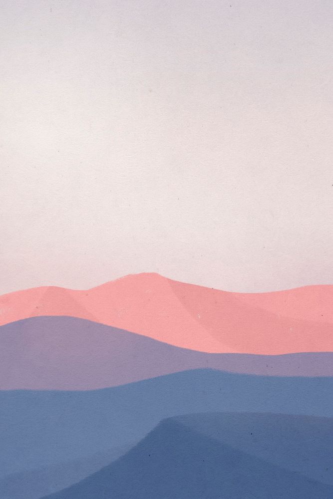 Landscape background of mountains during dawn illustration