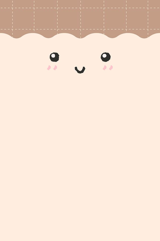 Emoticon background psd cute smiling face with copy space 