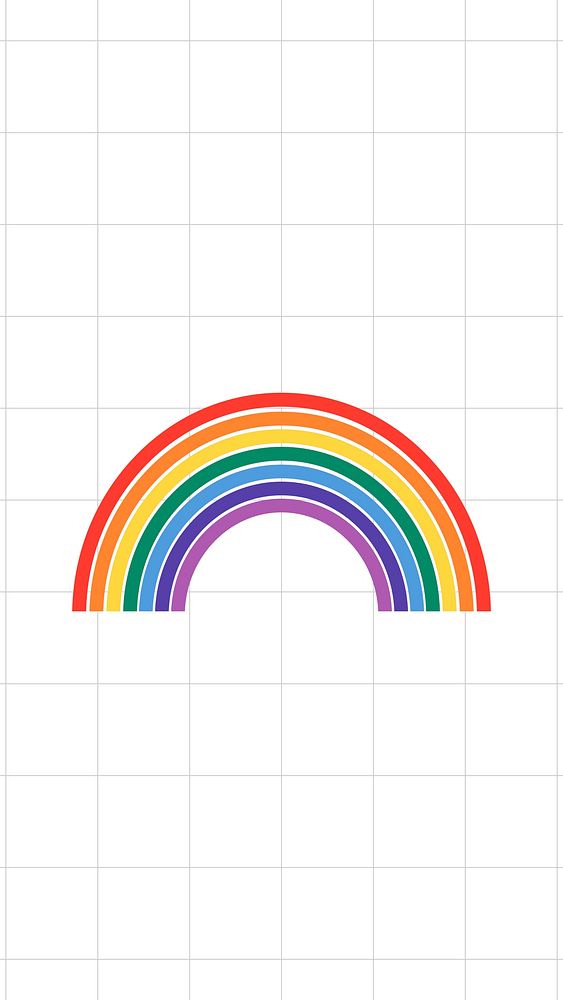 Rainbow LGBTQ pride vector lock screen wallpaper