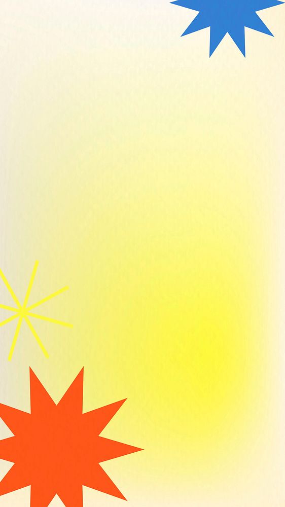 Abstract memphis yellow background vector gradient with geometric shapes