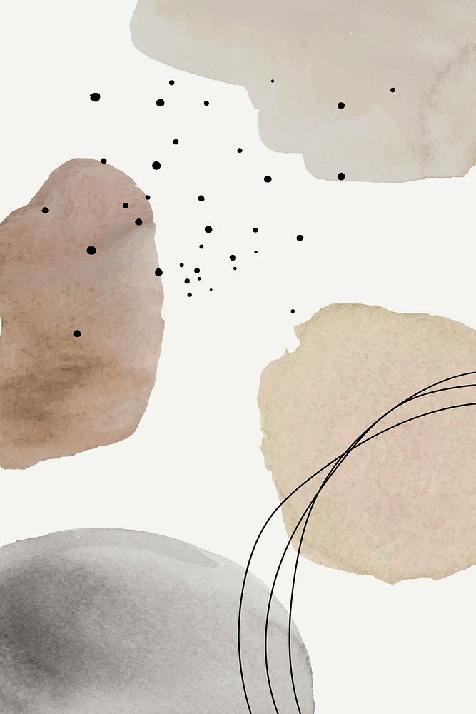 Abstract background vector in brown watercolor