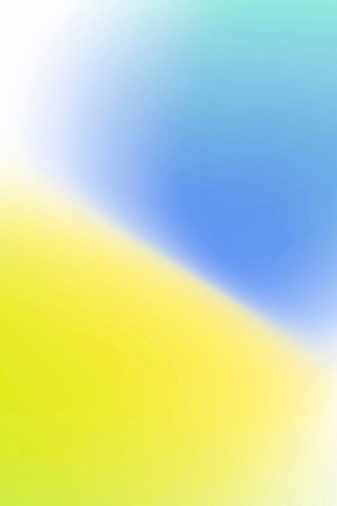 Yellow and blue wave gradient background vector