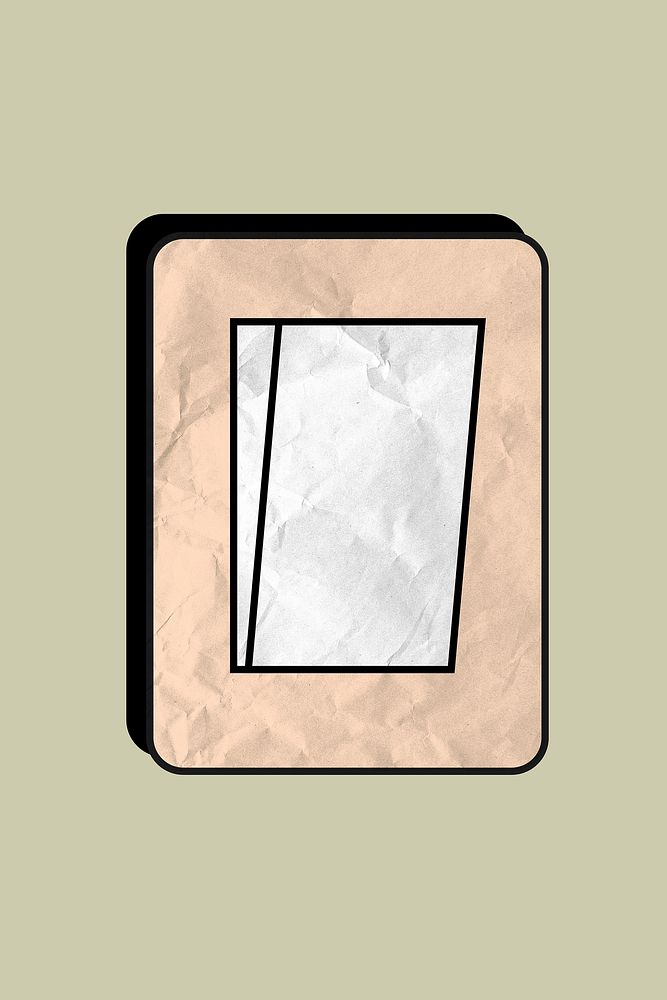 Light switch hand drawn illustration, energy saving awareness in crinkled paper texture