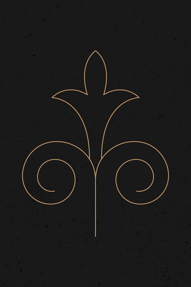 Gold ornament vector vintage style