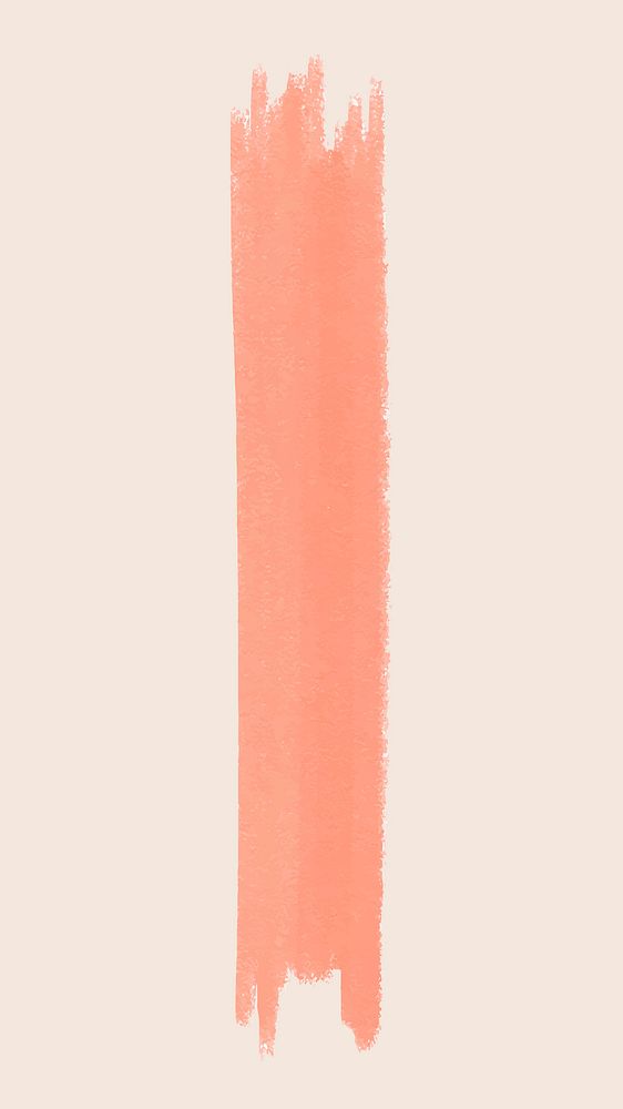 Cute pink ink brush stroke in beige background