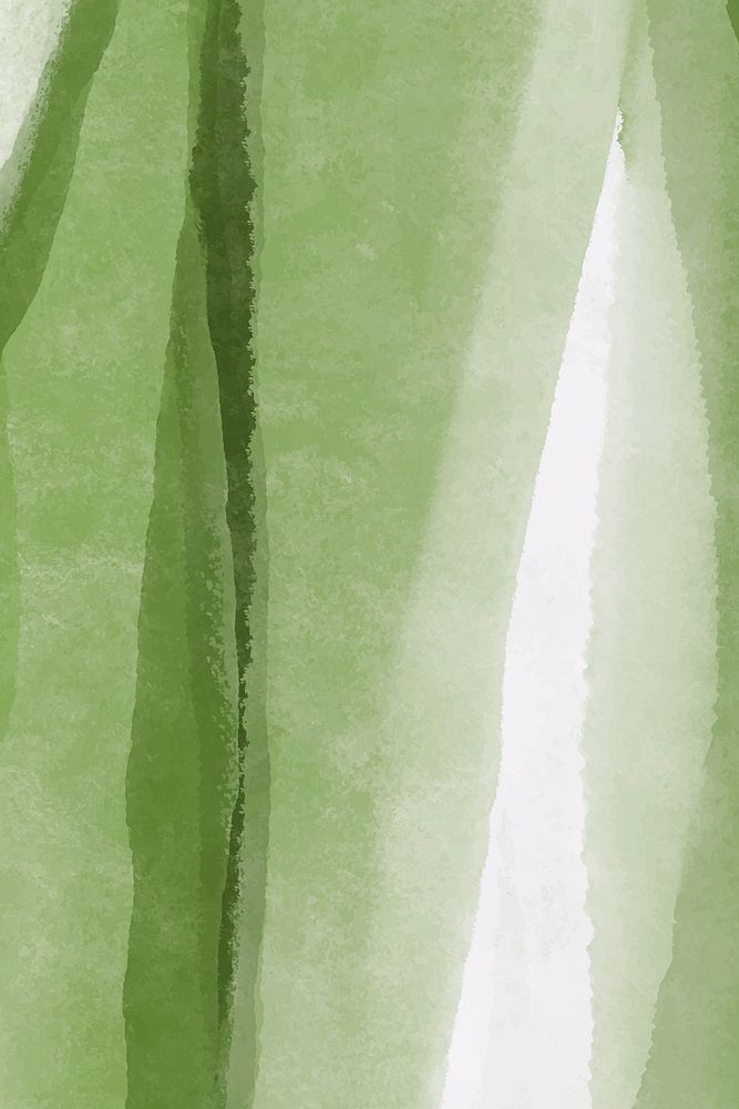 Green watercolor background, iPhone wallpaper abstract design vector