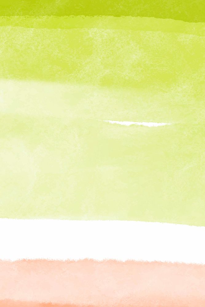 Watercolor mobile background, lime green wallpaper abstract design vector