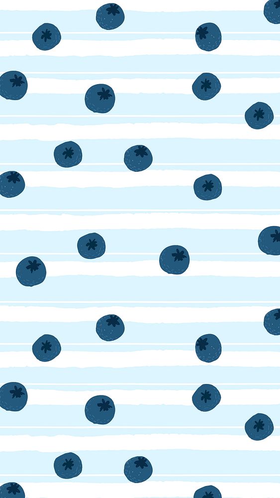 Blueberry iPhone wallpaper, cute mobile background