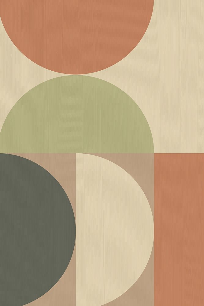 Bauhaus background, brown earth tone wallpaper