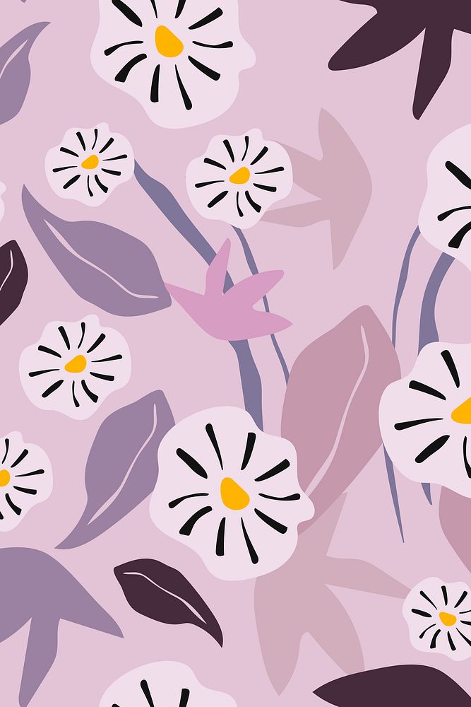 Flower background, aesthetic daisy design 