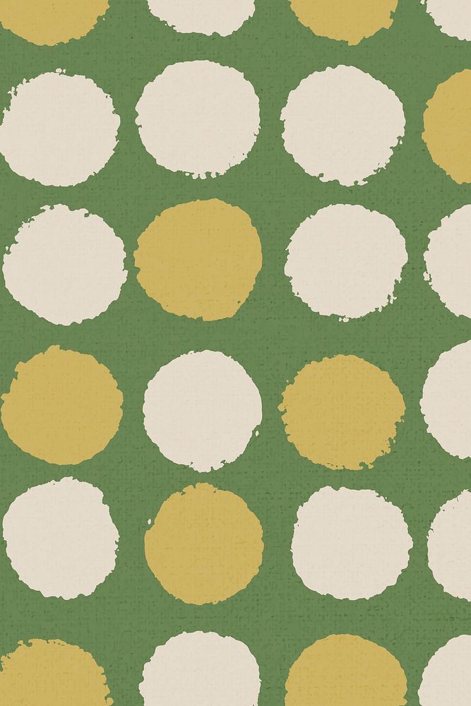 Geometric pattern, textile vintage background vector in green
