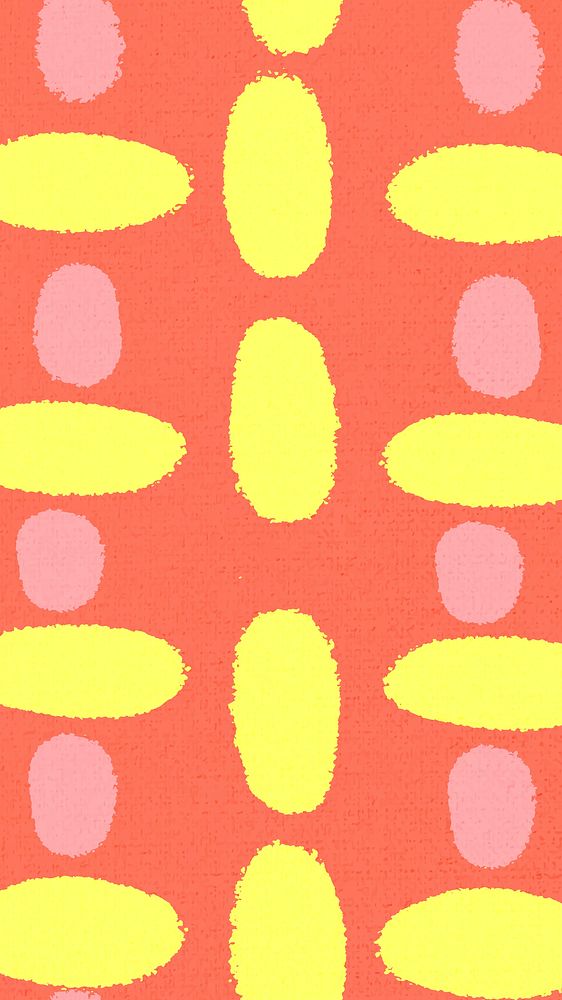 Simple pattern iPhone wallpaper, fabric mobile background in red