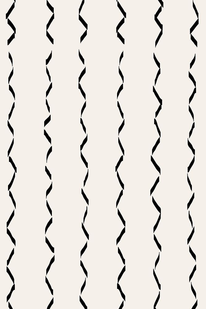 Wavy lined pattern background, black doodle, simple design