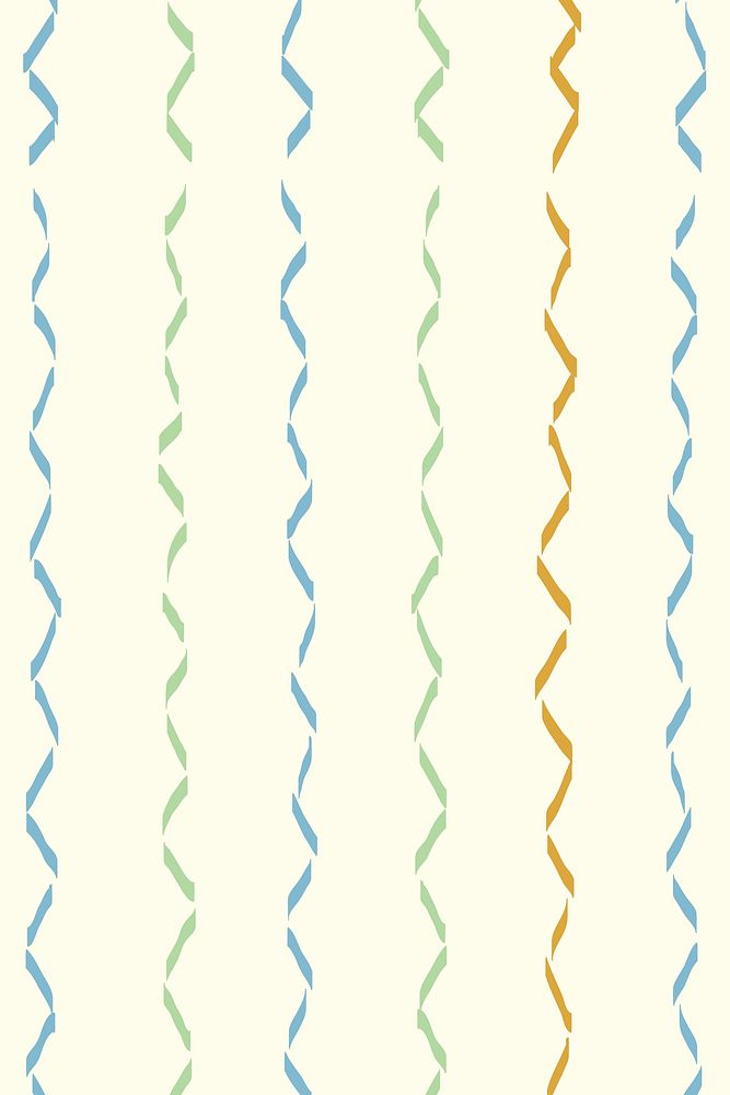 Doodle background, colorful wavy lined pattern design