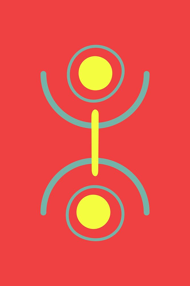 Tribal shape background, colorful doodle aztec design, vector