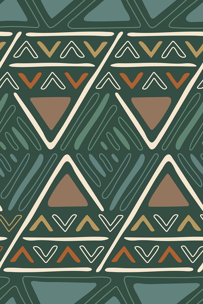 Ethnic seamless pattern background, colorful geometric design, vector