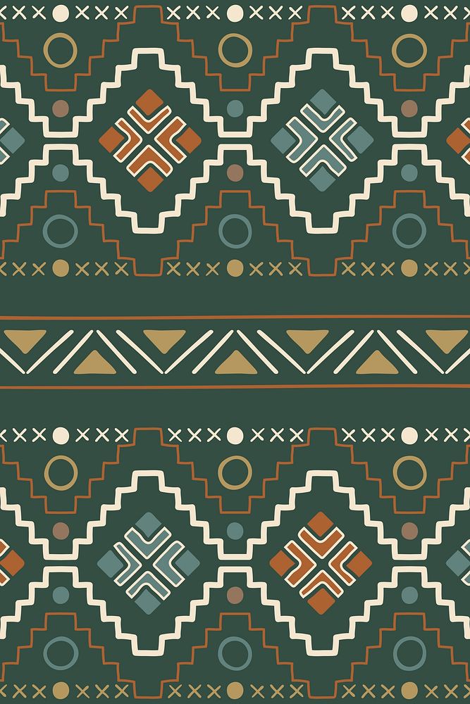 Pattern background, tribal seamless aztec design, colorful geometric style, vector