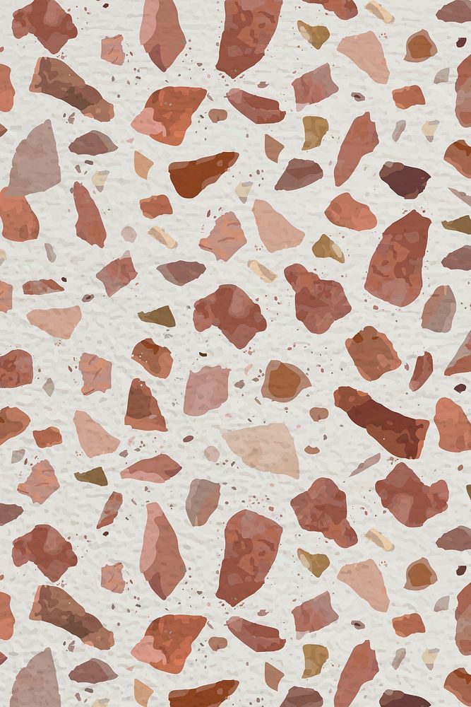 Brown Terrazzo pattern background, abstract design
