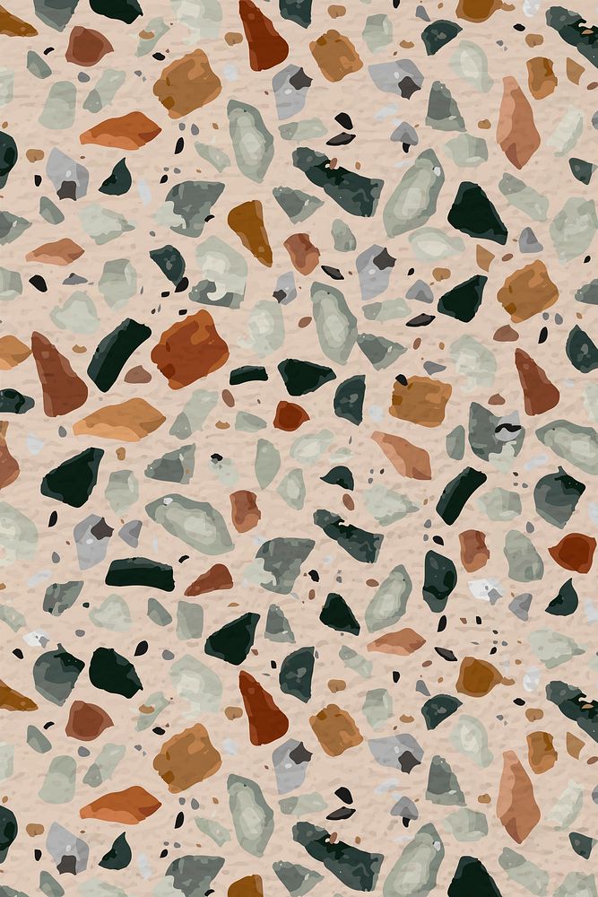  Terrazzo pattern background, abstract design vector